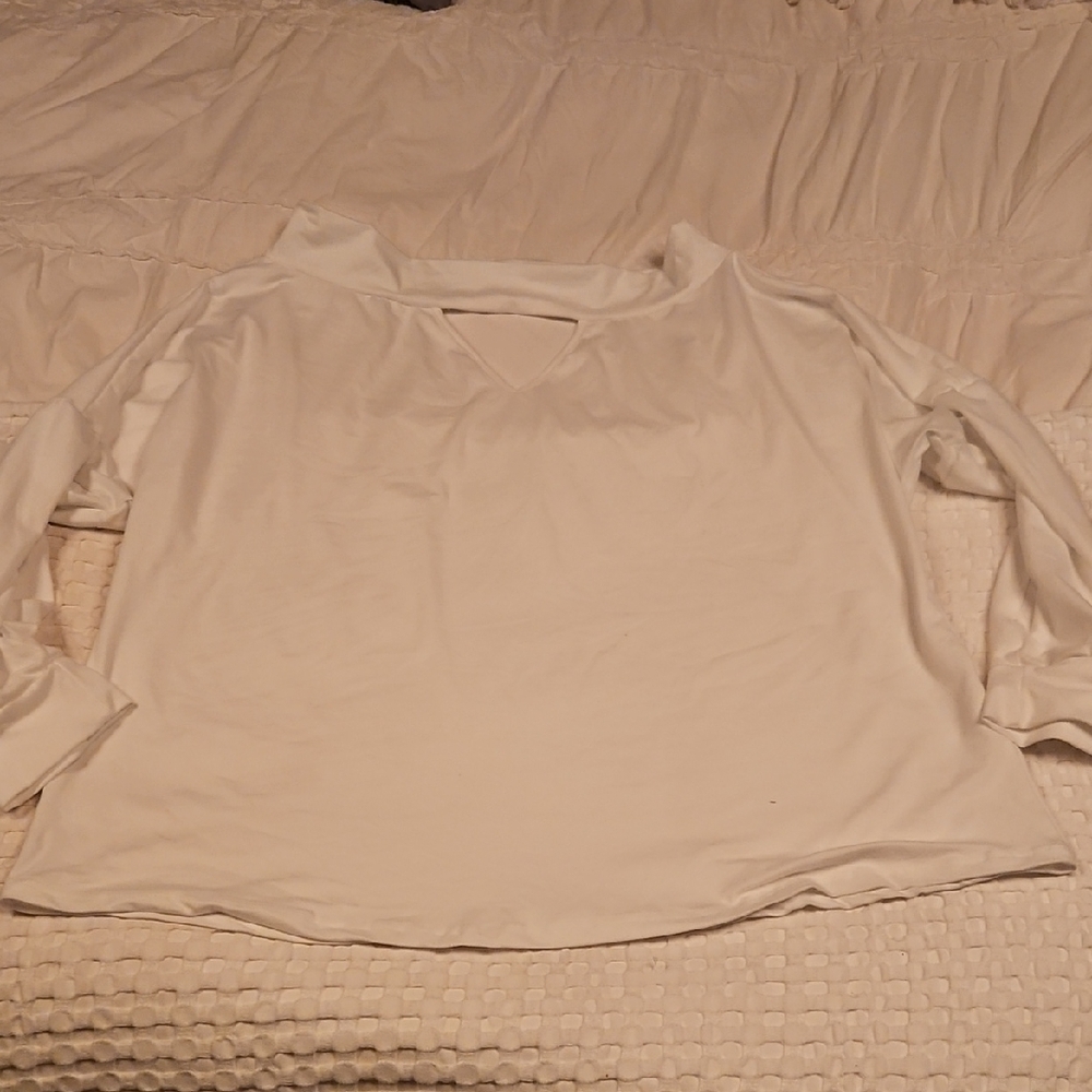 Off The Shoulder Cream Women's Top 4x